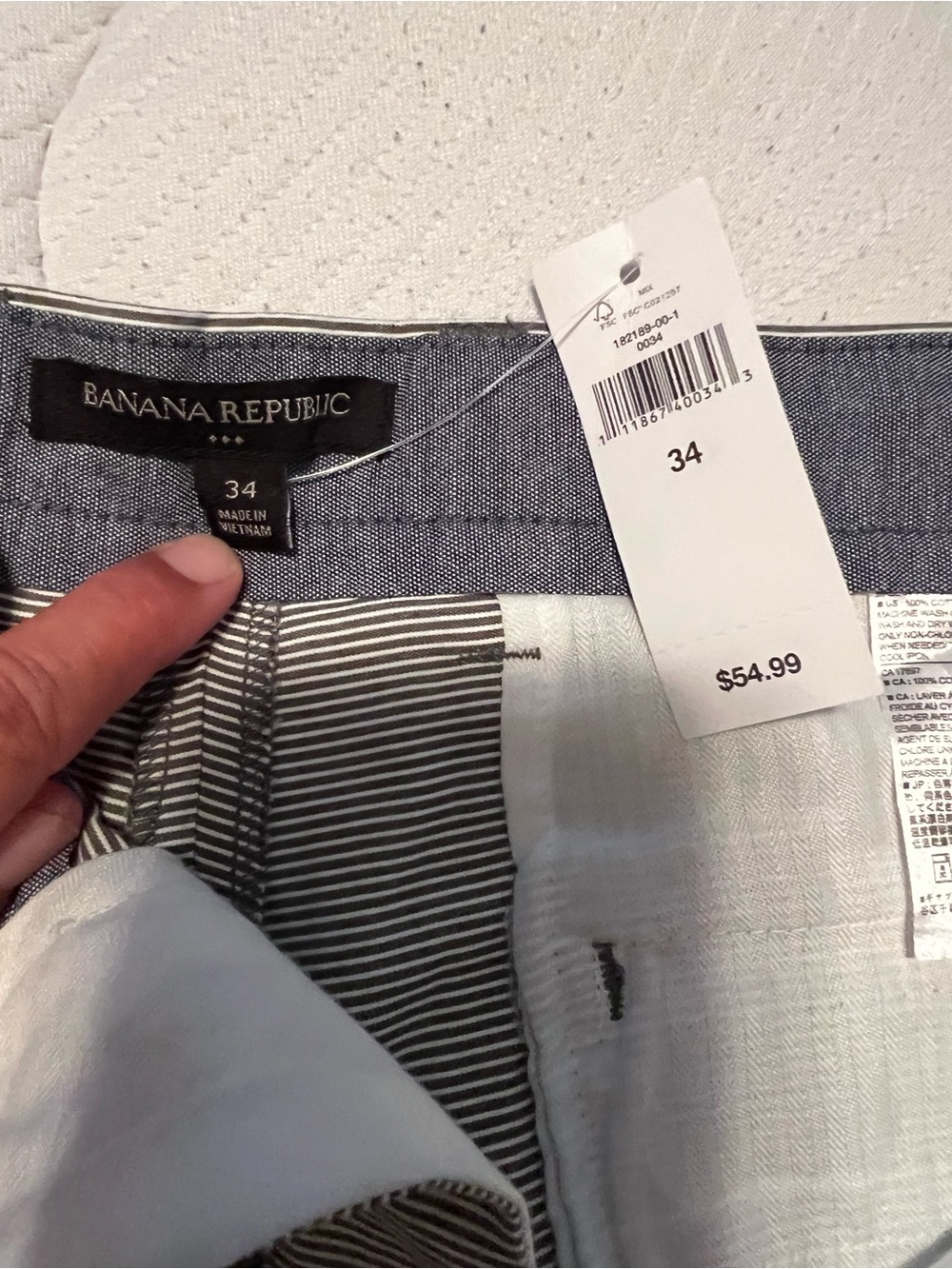 Banana Republic Blue Men's Shorts with White Lining
